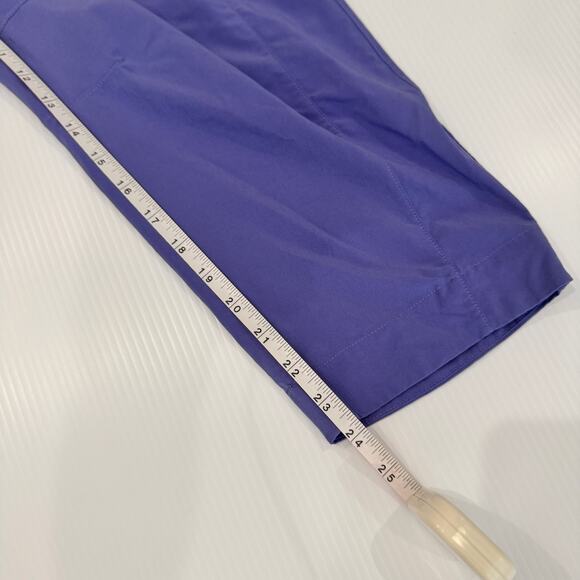 Athleta Arrival Cropped Pants Purple Women's 6 Athleisure Minimalist Travel - Picture 16 of 16